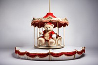 Carousel christmas white toy. 