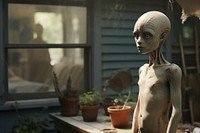 Alien architecture sculpture mannequin. AI generated Image by rawpixel.