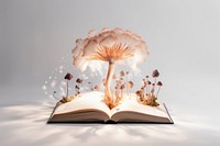 Book publication mushroom flower. AI generated Image by rawpixel.