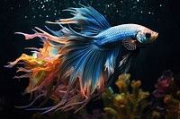 Aquatic animal fish pomacentridae. AI generated Image by rawpixel.