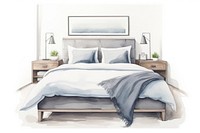Bedroom furniture linen architecture. AI generated Image by rawpixel.