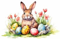 Animal mammal easter plant. AI generated Image by rawpixel.