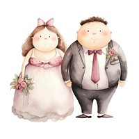 Wedding cartoon togetherness celebration. AI generated Image by rawpixel.