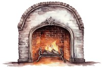 Fireplace hearth architecture protection. AI generated Image by rawpixel.