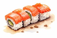 Sushi salmon rice food. 