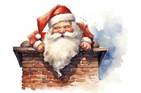 Brick paper architecture santa claus. AI generated Image by rawpixel.