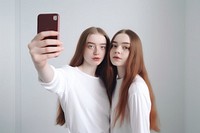 Selfie adult girl photographing. AI generated Image by rawpixel.