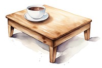 Coffee table furniture drink. AI generated Image by rawpixel.