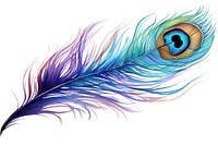Peacock feather pattern bird. AI generated Image by rawpixel.