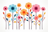 Flower pattern cartoon drawing. AI generated Image by rawpixel.