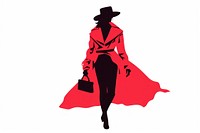 Silhouette fashion adult white background. AI generated Image by rawpixel.