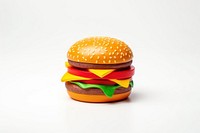 Hamburger food white background vegetable. 