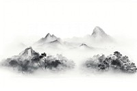 Mountain fog outdoors nature. AI generated Image by rawpixel.
