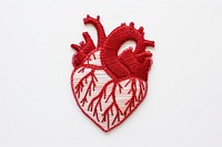 Embroidery pattern symbol heart. 