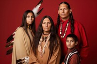 Portrait family adult tribe. 