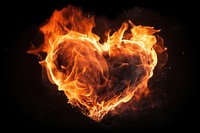 Fire backgrounds pattern heart. AI generated Image by rawpixel.