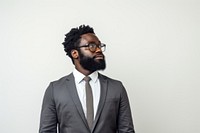 Portrait glasses beard adult. 