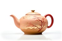 Teapot pottery white background porcelain. AI generated Image by rawpixel.