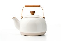 Teapot kettle white background container. 