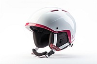 Helmet white white background protection. 