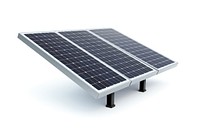 White background solar panels electricity technology. 