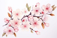 Blossom flower cherry plant. AI generated Image by rawpixel.