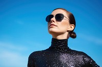 Sunglasses portrait outdoors fashion. AI generated Image by rawpixel.