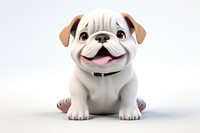 Bulldog cartoon animal mammal. AI generated Image by rawpixel.