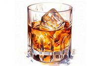 Whiskey whisky drink glass. AI generated Image by rawpixel.