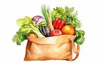 Bag vegetable basket plant. AI generated Image by rawpixel.