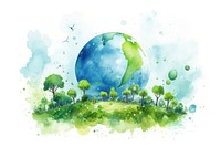 Outdoors planet space green. AI generated Image by rawpixel.