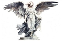 Angel sculpture bird representation. AI generated Image by rawpixel.