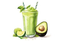 Smoothie avocado drink fruit. 