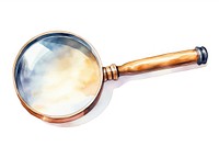 Magnifying white background reflection tableware. 