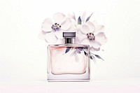 Perfume flower cosmetics bottle. AI generated Image by rawpixel.