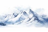 Mountain snow outdoors glacier. AI generated Image by rawpixel.