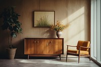 Room wood architecture furniture. AI generated Image by rawpixel.