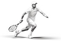 Tennis footwear sports racket. AI generated Image by rawpixel.