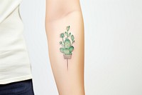 Tattoo cactus arm individuality. 