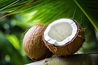 Coconut fruit plant tree. AI generated Image by rawpixel.
