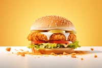 Food hamburger vegetable condiment. AI generated Image by rawpixel.