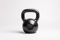 Dumbbell sports gym white background. 