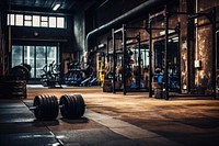 Gym architecture equipment sports. AI generated Image by rawpixel.