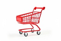 Shopping cart white background shopping cart. 