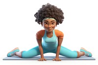 Cartoon gym white background determination. AI generated Image by rawpixel.