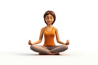 Yoga cartoon sports adult. AI generated Image by rawpixel.