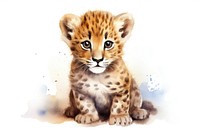 Leopard wildlife cheetah animal. AI generated Image by rawpixel.