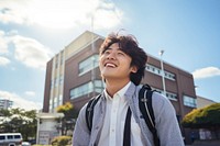 Student school happy high school student. 