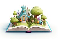 Book publication toy white background. AI generated Image by rawpixel.