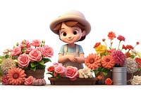 Cartoon flower plant cute. AI generated Image by rawpixel.
